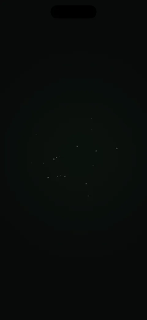 The hold act: the screen goes almost black while you keep the tempo from memory